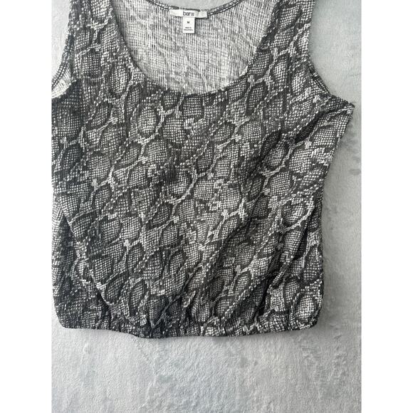 Bar III Snakeskin Print Textured Tank Top – Size M - Picture 4 of 8